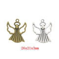 Zinc Alloy Angel Charm Pendant No.013081 for DIY Necklace Bracelet Jewelry Making view 1