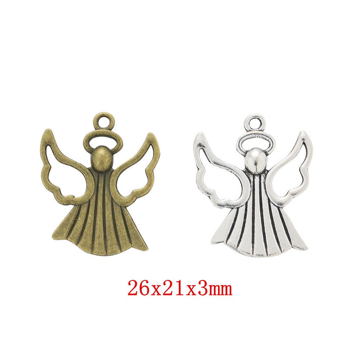 Zinc Alloy Angel Charm Pendant No.013081 for DIY Necklace Bracelet Jewelry Making