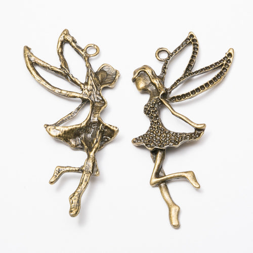 Vintage Zinc Alloy Angel Charm Pendant DIY Jewelry Accessories For Bracelets And Earrings 1262