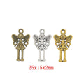 Zinc Alloy Angel Charm Pendant No.342285 for DIY Necklace Bracelet Jewelry Making view 1