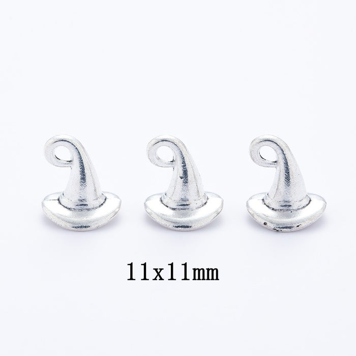 Antique Silver Zinc Alloy Hat Charm Pendant for DIY Necklace Bracelet Jewelry Making