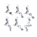 Antique Silver Zinc Alloy Witch Hat Charm Pendant for DIY Necklace Bracelet Jewelry Making view 3