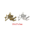 DIY Jewelry Accessory Vintage Zinc Alloy Angel Pendant Charm For Necklace Bracelet Making 1237 view 1