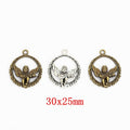 DIY Jewelry Accessory Vintage Zinc Alloy Angel Pendant Charm For Necklace Bracelet Making 1253 view 1