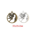 Vintage Zinc Alloy Angel Charm Pendant DIY Jewelry Accessories For Bracelets And Earrings 1252 view 1