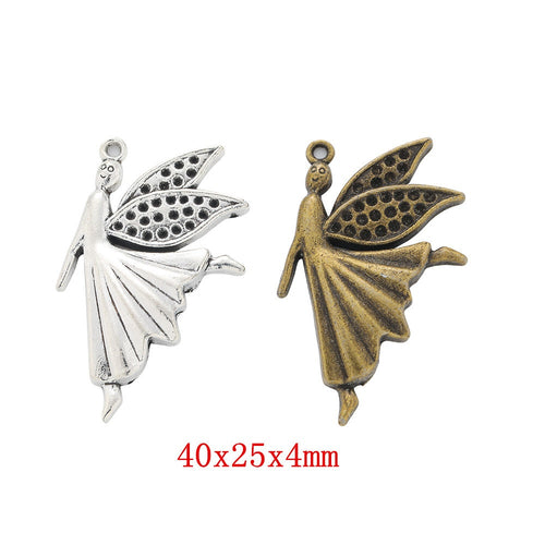 Zinc Alloy Angel Charm Pendant No.682189 for DIY Necklace Bracelet Jewelry Making