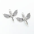 DIY Jewelry Accessory Vintage Zinc Alloy Angel Pendant Charm For Necklace Bracelet Making 1259 view 1