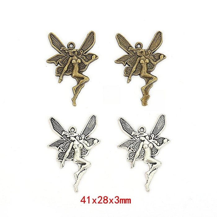 Zinc Alloy Angel Charm Pendant No.446222 for DIY Necklace Bracelet Jewelry Making