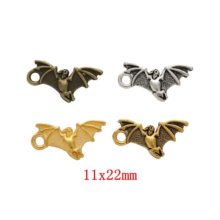 DIY Jewelry Accessory Vintage Zinc Alloy Bat Pendant Charm For Necklace Bracelet Making 193