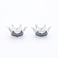 Antique Silver Zinc Alloy Crown Charm Pendant No.102457 for DIY Necklace Bracelet Jewelry Making view 1