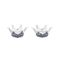 Antique Silver Zinc Alloy Crown Charm Pendant No.102457 for DIY Necklace Bracelet Jewelry Making view 3