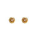European American Geometric Stud Earrings, Silver Needle Vintage Hoop Metal Bean Jewelry view 5