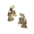 DIY Jewelry Accessory Vintage Zinc Alloy Angel Pendant Charm For Necklace Bracelet Making 1222 view 2