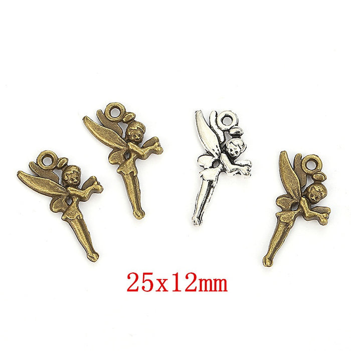 Zinc Alloy Angel Charm Pendant No.731708 for DIY Necklace Bracelet Jewelry Making