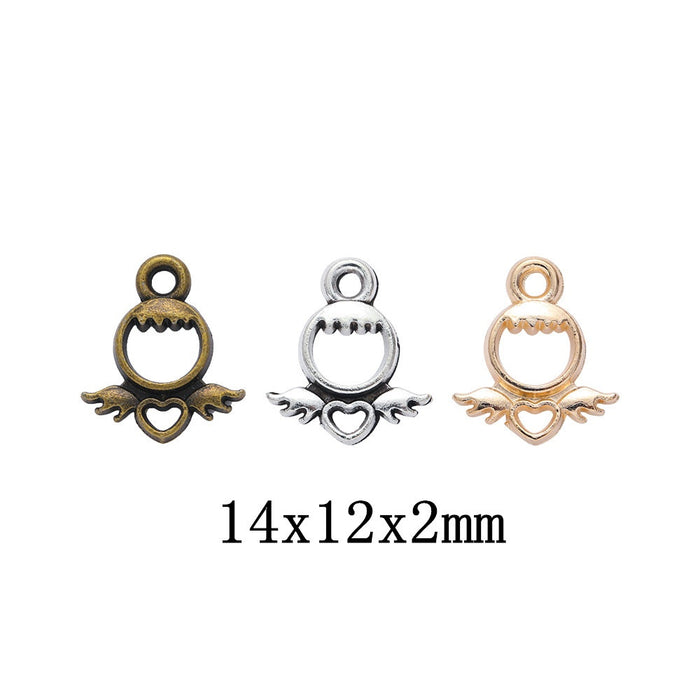 Zinc Alloy Angel Charm Pendant No.979115 for DIY Necklace Bracelet Jewelry Making