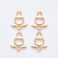 Zinc Alloy Angel Charm Pendant No.979115 for DIY Necklace Bracelet Jewelry Making view 3