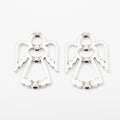 Antique Silver Zinc Alloy Angel Charm Pendant for DIY Necklace Bracelet Jewelry Making view 2