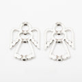 Antique Silver Zinc Alloy Angel Charm Pendant for DIY Necklace Bracelet Jewelry Making view 1