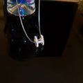 Copper Zircon Letter H Pendant Necklace Style Geometric Clavicle Chain Choker view 3