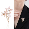 Alloy Acrylic Flower Brooch Pin For Women's Fashion Apparel Accessories view 2