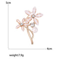 Alloy Acrylic Flower Brooch Pin For Women's Fashion Apparel Accessories view 5