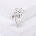 Alloy Acrylic Flower Brooch Pin For Women's Fashion Apparel Accessories view 4