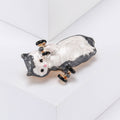 Alloy Enamel Cat Brooch Pin For Cute Lapel Clothing Decor view 3