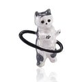 Alloy Enamel Hula Hoop Cat Brooch For Sweater Decoration view 3