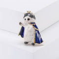 Alloy Enamel Crown Cat Brooch Pin For Animal Apparel Decoration view 2