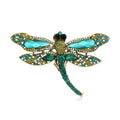 Alloy Rhinestone Dragonfly Brooch For Fashion Apparel Decoration view 4