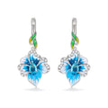 Sweet Pastoral Flower Resin Ear Cuffs, Natural Style Floral Earrings For Women view 6