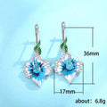 Sweet Pastoral Flower Resin Ear Cuffs, Natural Style Floral Earrings For Women view 5