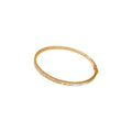 Gold Plated Copper Zircon Clasp Bangle For Women Korean Minimalist Luxury Circle Bracelet view 5
