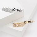Alloy Rhinestone Comb Brooch For Coats Shirts And Collar Decoration view 1