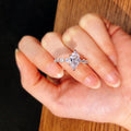 Fashion Luxury Full Pave Zircon Two Piece Ring Set, High End Women's Stackable Jewelry view 3