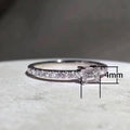 Fashion Full Zircon Rectangle Sugar Cube Geometric Index Finger Ring For Women view 5