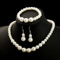 Elegant Faux Pearl Double Drop Dangle Alloy Hook With Rhinestone Accent Women's Fashion Earrings view 1