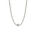 Korean Light Luxury Alloy Pearl Necklace Geometric Square Silver Tone Clavicle Choker For Women view 5