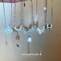 Copper Zircon Flower Necklace Minimalist Korean Collarbone Chain For Women view 1