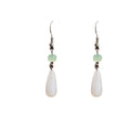 Vintage Chinese Style Pearl Jade Donut Teardrop Alloy Drop Dangle Elegant Hanfu Palace Earrings view 5