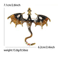 Fashion Alloy Enamel Western Dragon Brooch Pin For Coats And Suits view 8