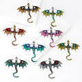 Fashion Alloy Enamel Western Dragon Brooch Pin For Coats And Suits view 2
