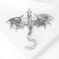 Fashion Alloy Enamel Western Dragon Brooch Pin For Coats And Suits view 3