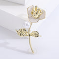 Alloy Enamel Camellia Brooch For Coats Suits And Fashion Accessories view 2