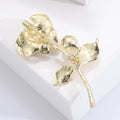 Alloy Enamel Camellia Brooch For Coats Suits And Fashion Accessories view 3