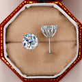 Creative Crown Flower Zircon Stud Earrings For Women, Simple Fashion Small Ear Jewelry view 1