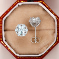 Creative Crown Flower Zircon Stud Earrings For Women, Simple Fashion Small Ear Jewelry view 5