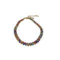 Korean Minimalist Alloy Rhinestone Rhombus Geometric Choker Necklace For Women view 5