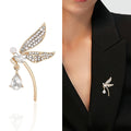 Alloy Rhinestone Dragonfly Brooch Pin For Coats Suits And Garments view 2