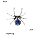Alloy Rhinestone Spider Brooch Pin For Mens Suit Lapels view 5